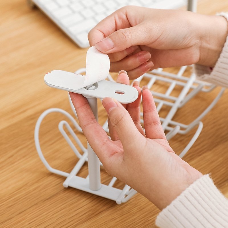 Plug Board Storage Box Cable Wire Organizer Case Socket Wireless WiFi Router Bracelet Desktop Data Line Plug Holder Shelf