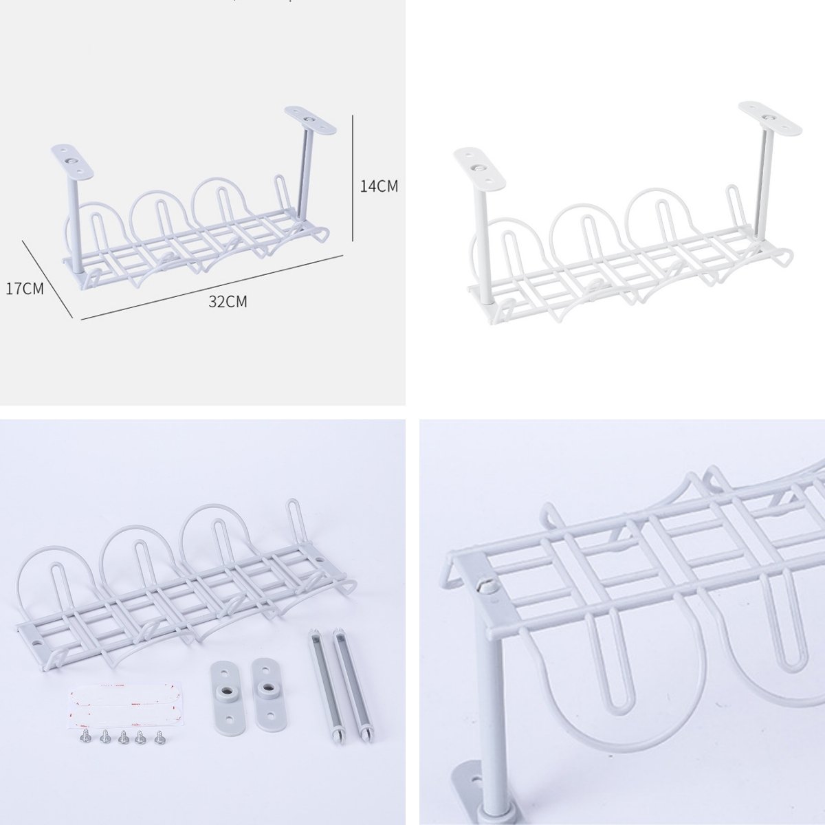 Plug Board Storage Box Cable Wire Organizer Case Socket Wireless WiFi Router Bracelet Desktop Data Line Plug Holder Shelf