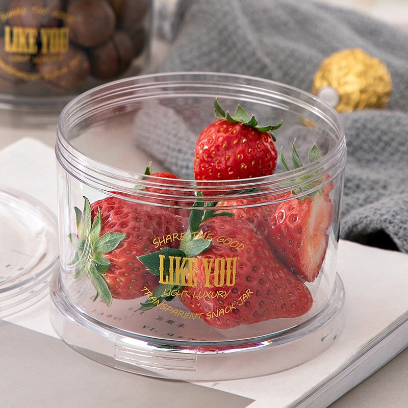 Wholesale Clear Plastic Snack Storage Box Food Storage Containers Cookie Storage Box Reusable Plastic Snack Jar