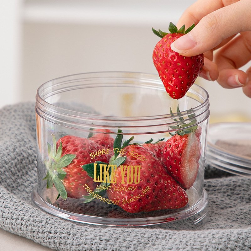Wholesale Clear Plastic Snack Storage Box Food Storage Containers Cookie Storage Box Reusable Plastic Snack Jar
