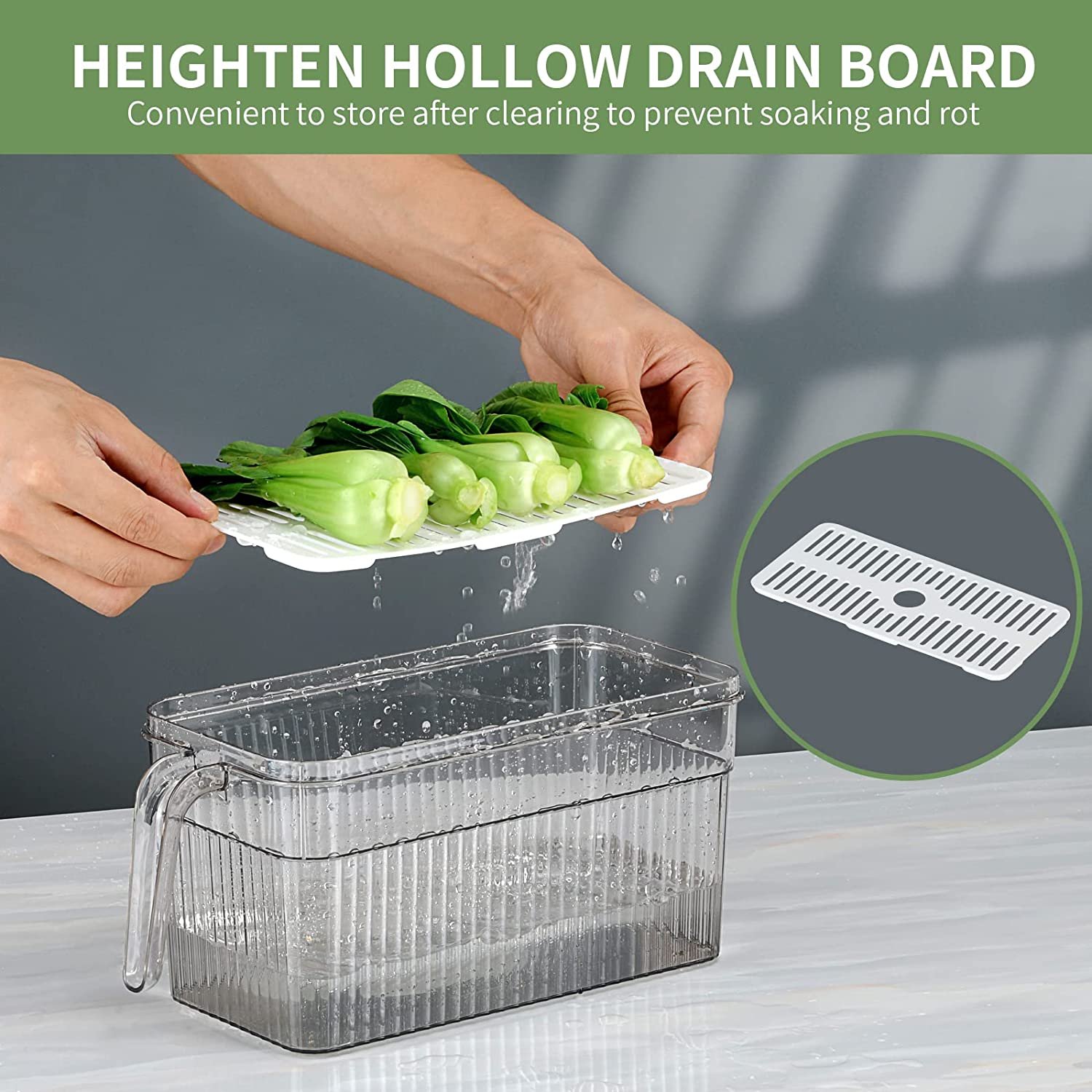 BPA-FREE Fridge Organizer with Freshness Timer Lid food storage container set with lid for Kitchen, Pantry, stackable storage
