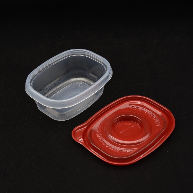 Sulide Refrigerated Crisper with Clear Lid Take Out Food Container Plastic Crisper Box Kitchen Storage Containers High Quality 9OZ 20w