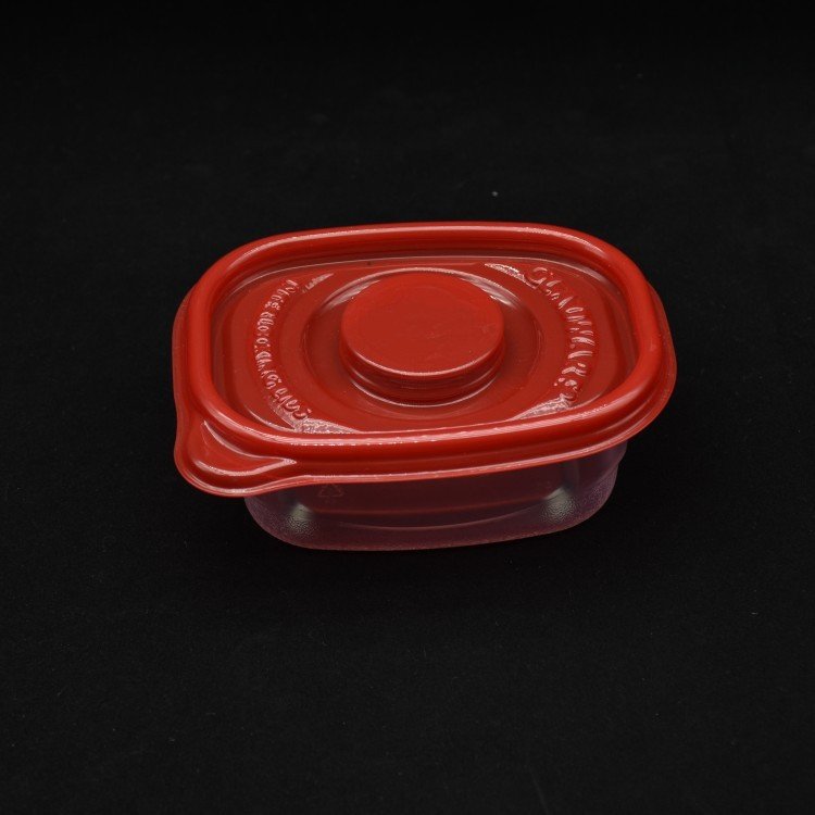 Sulide Refrigerated Crisper with Clear Lid Take Out Food Container Plastic Crisper Box Kitchen Storage Containers High Quality 9OZ 20w