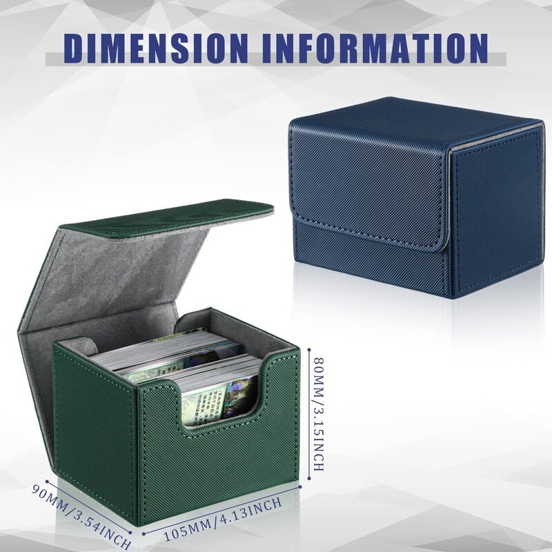 good quality TCG pokemoned card storage box playing cards deck case with megnet