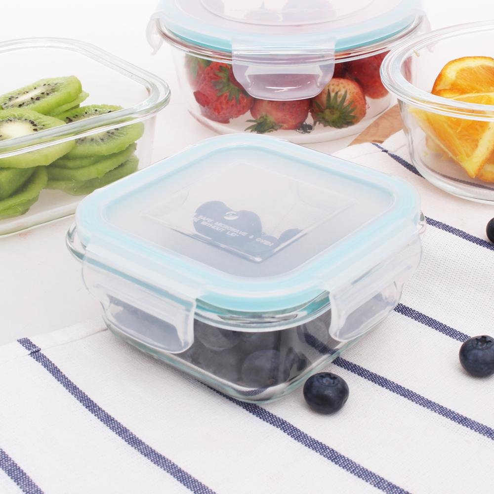 18 Pcs Kitchen Total Solution Glass Food Storage Container Set BPA Free Meal Prep Set Airtight Lids