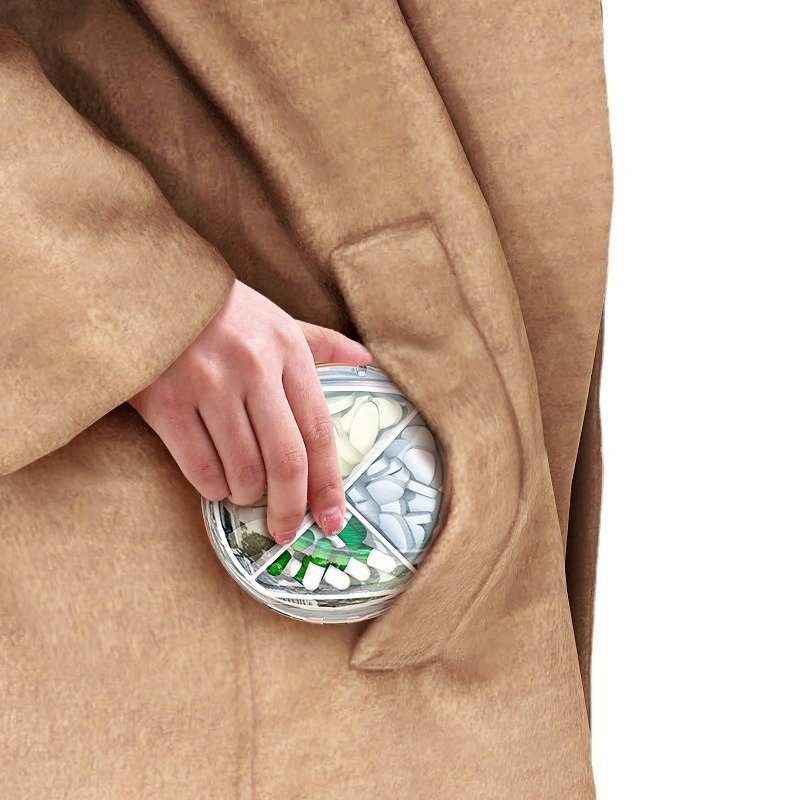 Wholesale Plastic Sealed Small Medicine Storage Box Weekly Portable Pills Storage Box Division With Cover Mini Pills Case