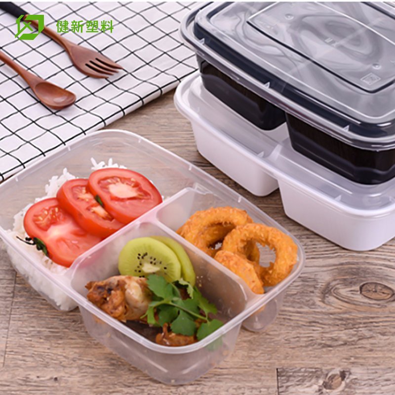 Meal Prep Containers 12 Pack 2 Compartment Food Storage Container