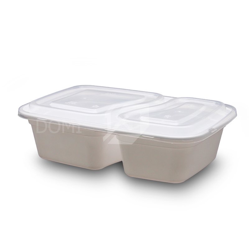 Meal Prep Containers 12 Pack 2 Compartment Food Storage Container