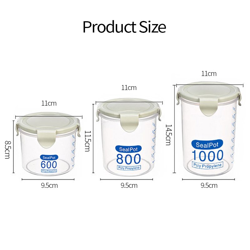 Food Storage Containers Kitchen Storage Box Sealing Food Preservation Plastic Fresh Pot Container for Kitchen