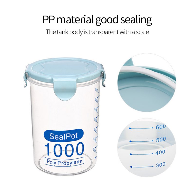 Food Storage Containers Kitchen Storage Box Sealing Food Preservation Plastic Fresh Pot Container for Kitchen