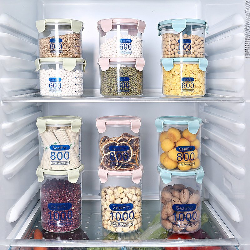Food Storage Containers Kitchen Storage Box Sealing Food Preservation Plastic Fresh Pot Container for Kitchen