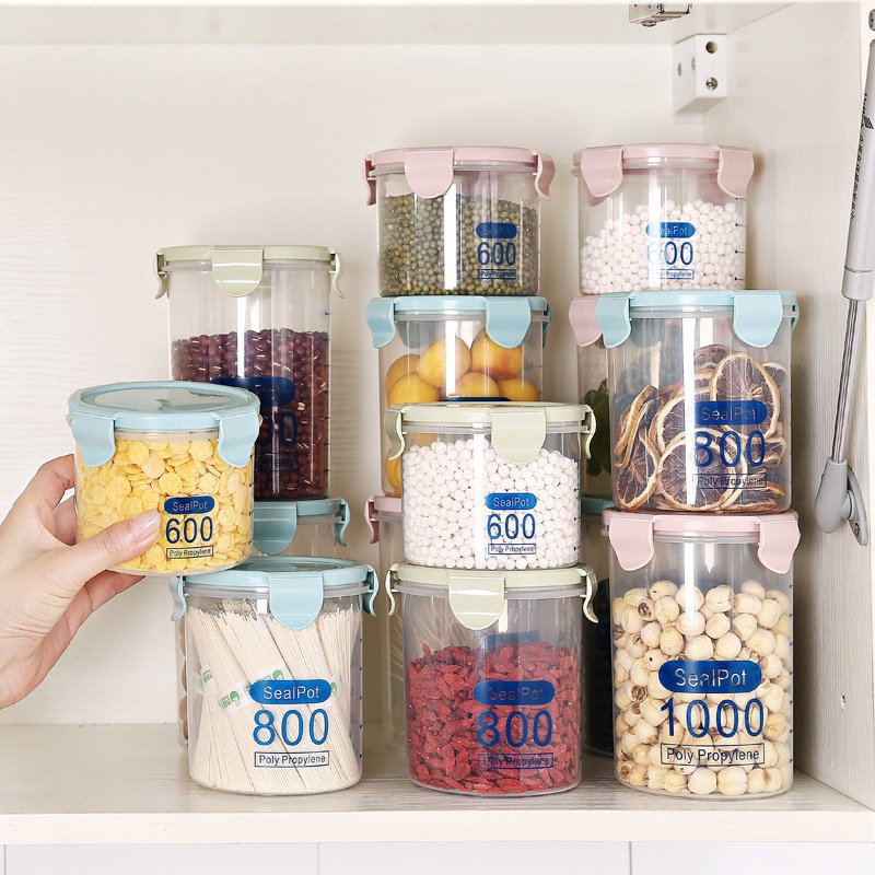 Food Storage Containers Kitchen Storage Box Sealing Food Preservation Plastic Fresh Pot Container for Kitchen