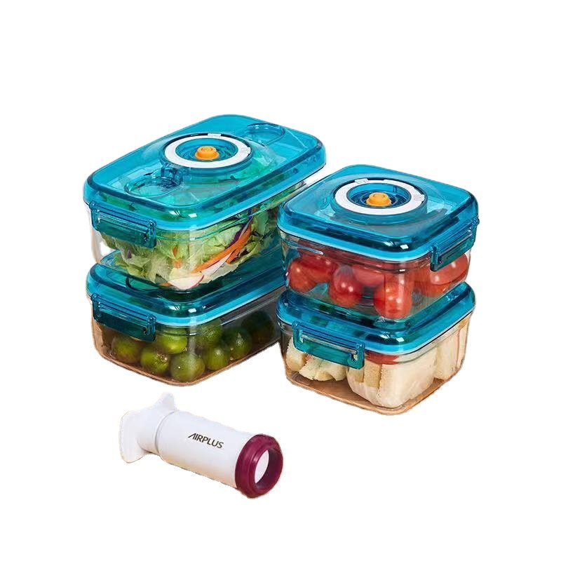 Customized Storage Airtight Food Container Sous Vide Vacuum Sealer Bag Storage Vacuum Box Pump