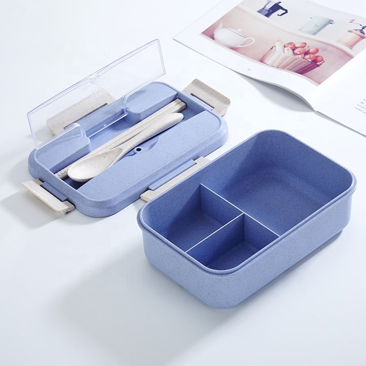 Custom biodegradable Plastic Factory Direct Sale Eco Material Bento Lunch Box For Kids