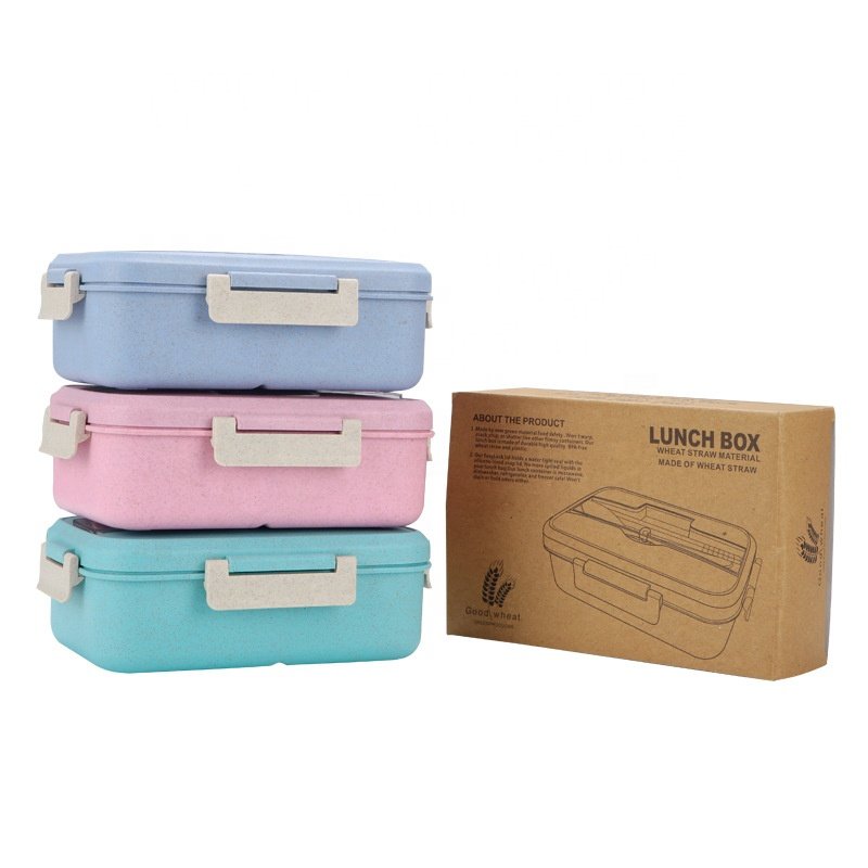 Custom biodegradable Plastic Factory Direct Sale Eco Material Bento Lunch Box For Kids