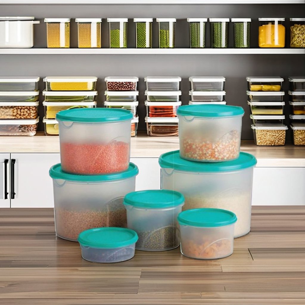 plastic containers for kitchen storage and fridge organizer with hot selling food storage with bpa free