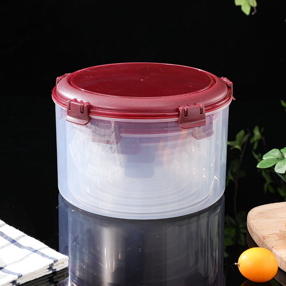 Factory 5 pieces air tight dry food storage containers box for kitchen