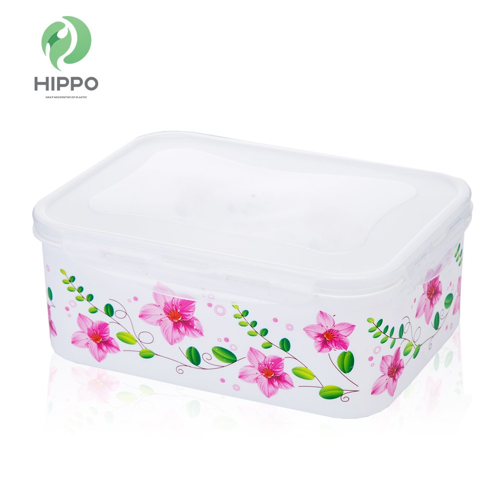 Popular eco friendly plastic food container set with lid