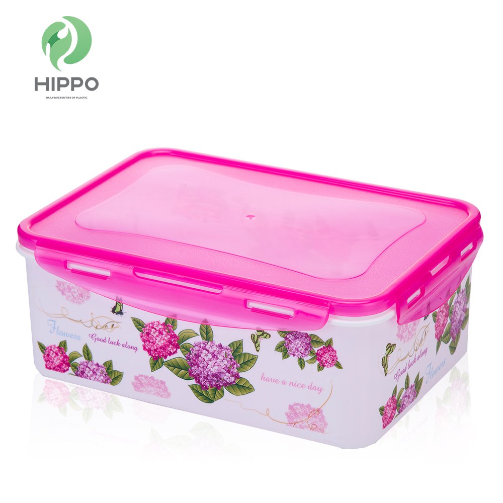 Popular eco friendly plastic food container set with lid