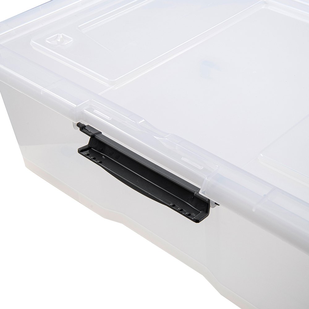 Wholesale 128l stackable clear big plastic storage box