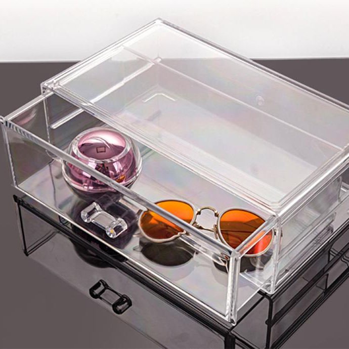 Choice Fun Multifunction New Product Acrylic Clear Cosmetic Makeup Make Up Organizer Drawer Storage