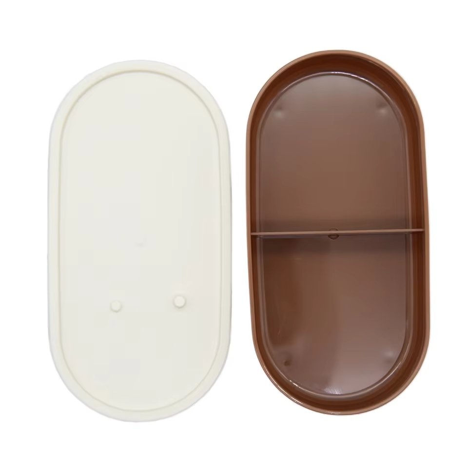 New Arrival Plastic School Lunch Box Kids Reusable Leakproof 3 Compartments Food Storage Container Bento Box