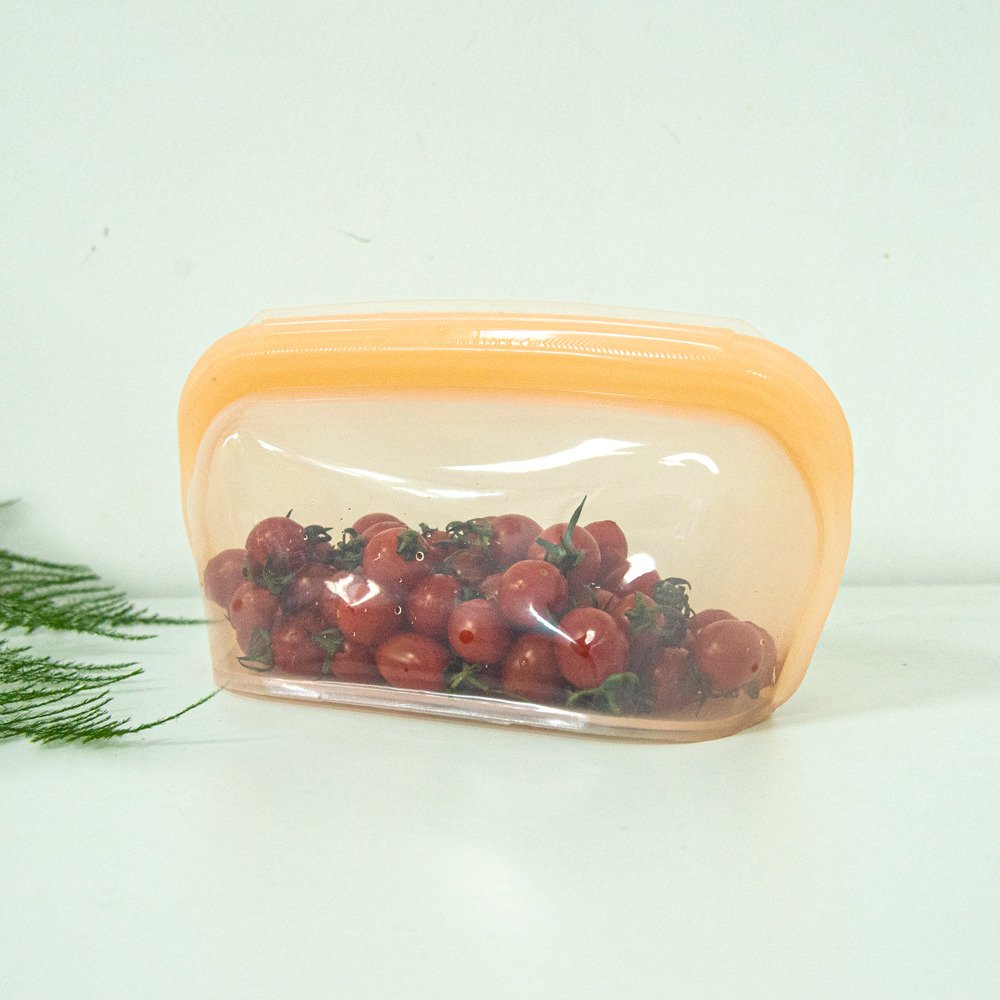 1000ML Eco-friendly Reusable Extra Thick 100% Pure Platinum Silicone Food Storage Bags Large Capacity Airtight Milk Fresh Keeper