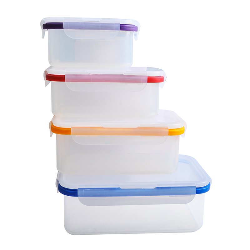 Refrigerator Storage Box Sealed Box Transparent Food Container Box Micro Wave Safe Meal Prep Container With Lid