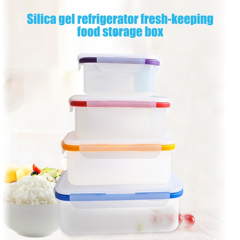 Refrigerator Storage Box Sealed Box Transparent Food Container Box Micro Wave Safe Meal Prep Container With Lid