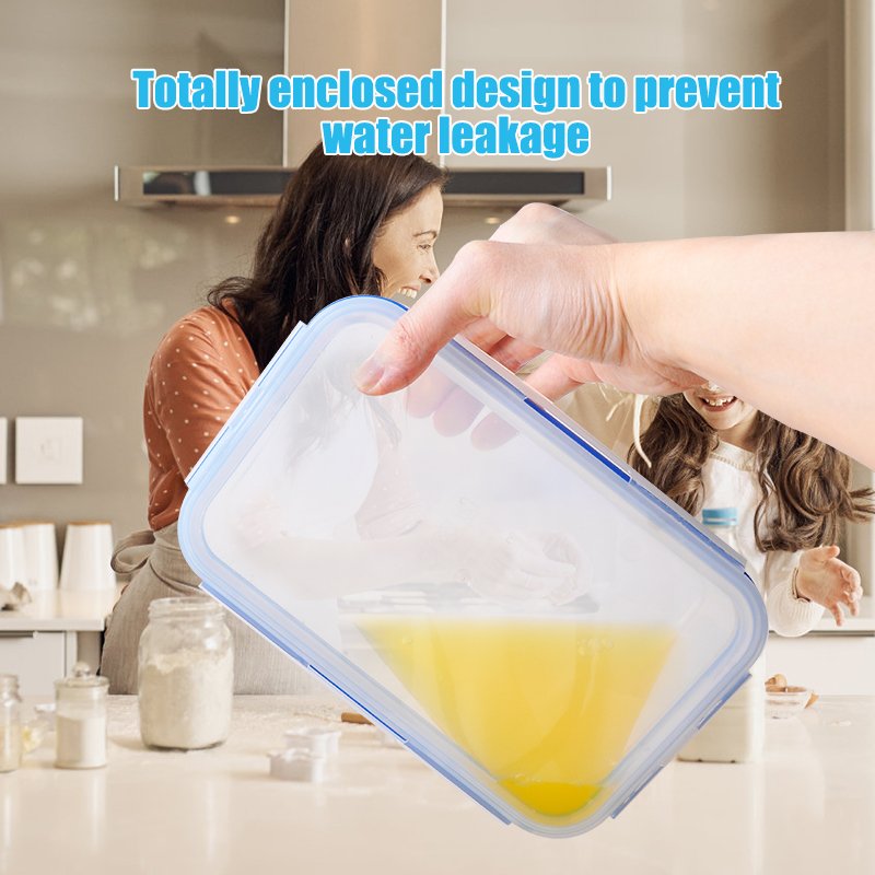 Refrigerator Storage Box Sealed Box Transparent Food Container Box Micro Wave Safe Meal Prep Container With Lid
