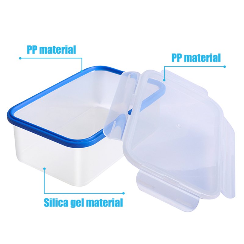Refrigerator Storage Box Sealed Box Transparent Food Container Box Micro Wave Safe Meal Prep Container With Lid
