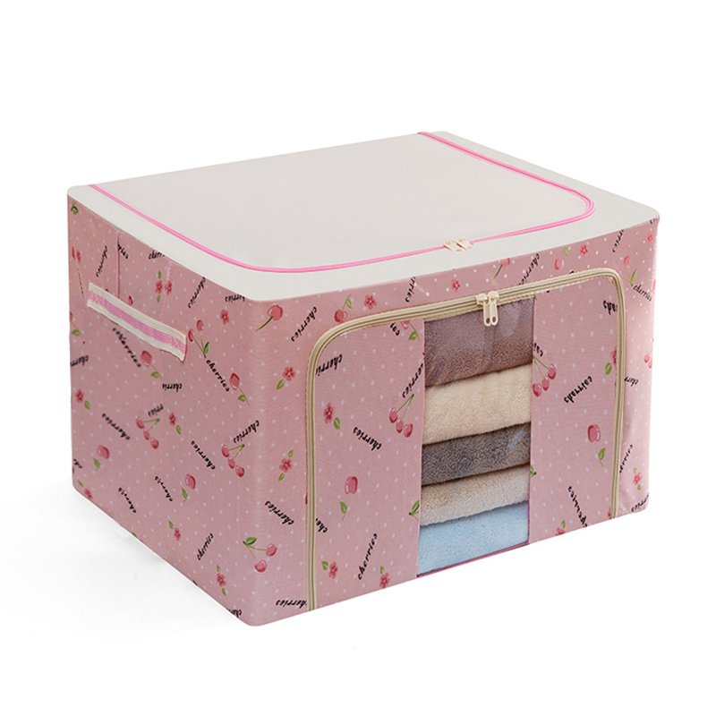 Useful steel frame storage box Oxford cloth quilt storage bag foldable clothing storage box