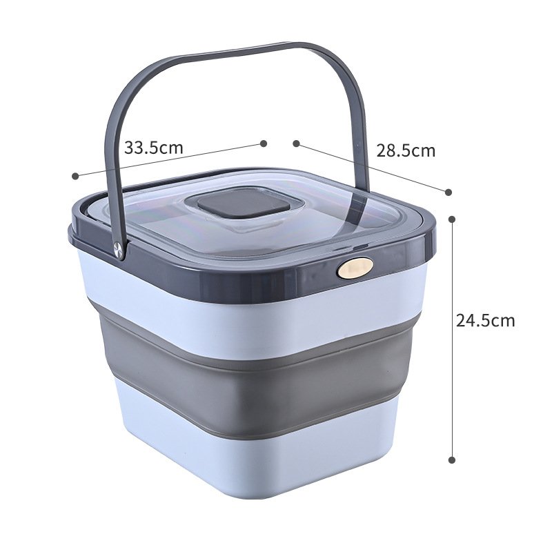 DLL264 Folding Plastic Cereal Dispenser Roller Rice Container New Design Multi-function Rice Storage Box