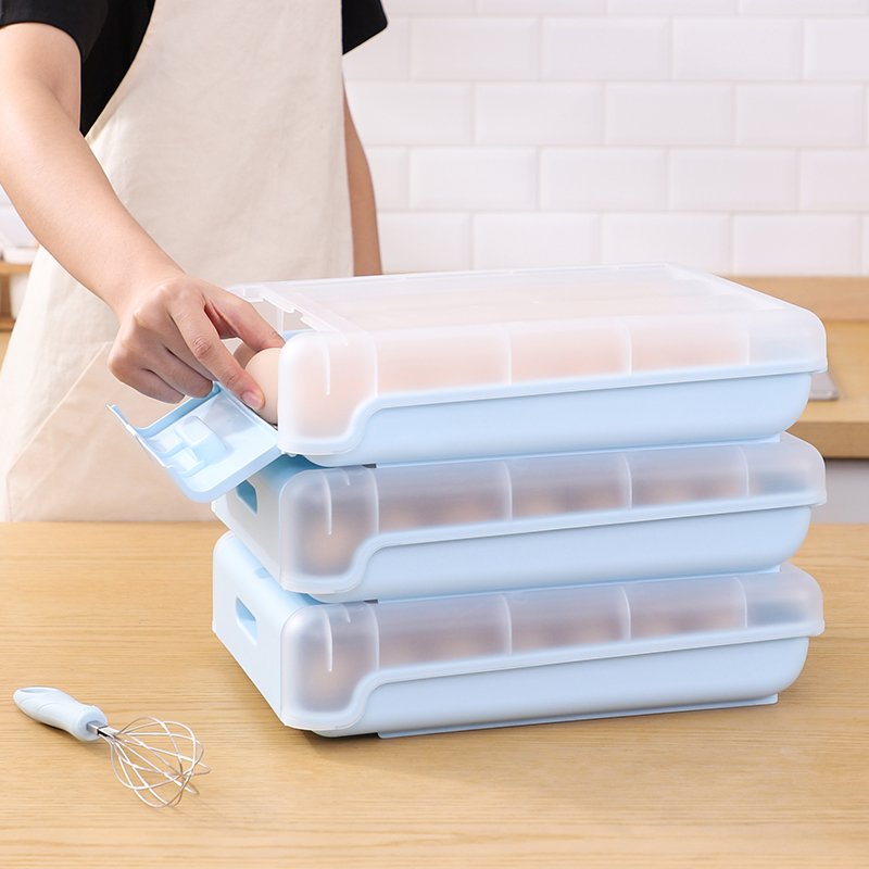 Fashion Egg Box Container Refrigerator Egg Storage Box Kitchen Plastic Material