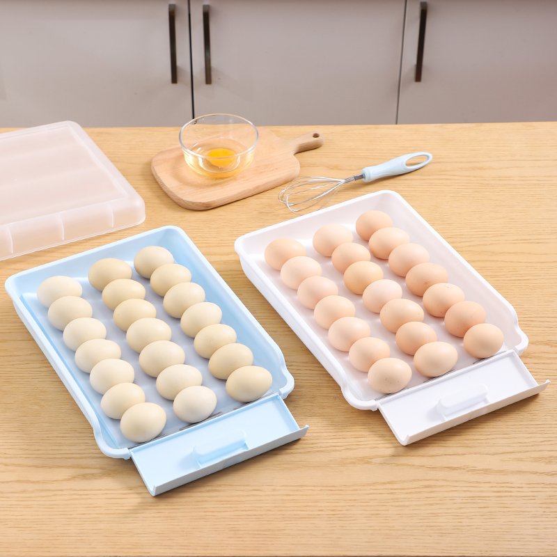 Fashion Egg Box Container Refrigerator Egg Storage Box Kitchen Plastic Material