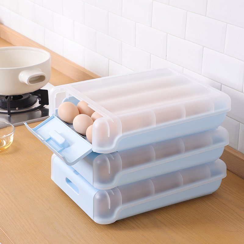 Fashion Egg Box Container Refrigerator Egg Storage Box Kitchen Plastic Material