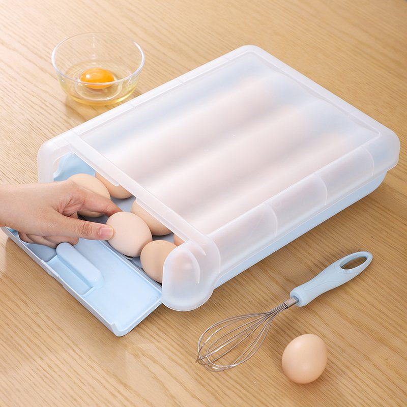 Fashion Egg Box Container Refrigerator Egg Storage Box Kitchen Plastic Material