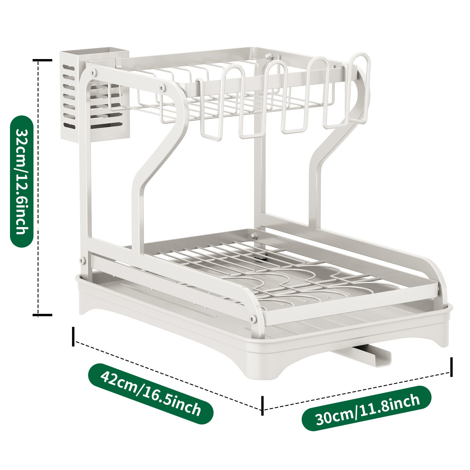 Multifunctional Metal Kitchen Drain Bowl Dish Rack Household Tableware Cup Storage Cabinet Countertop Countertop Rack