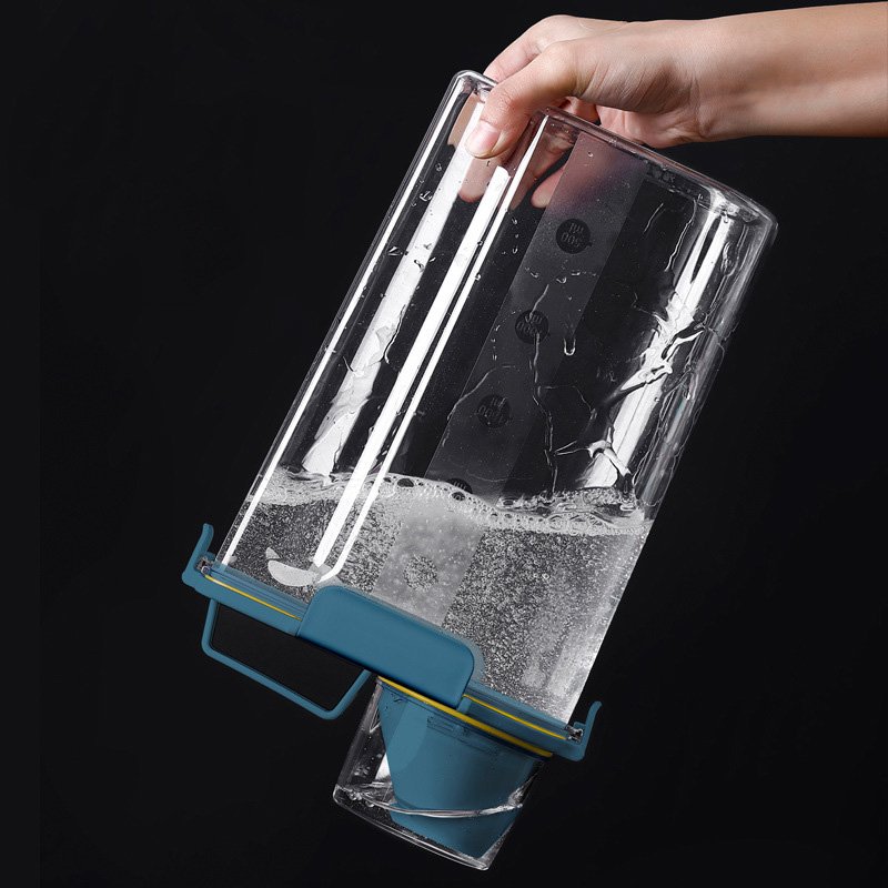 Japanese Rice Bucket Household Kitchen Grain Transparent Hand-held Plastic Moisture-proof Insect-proof Rice Box