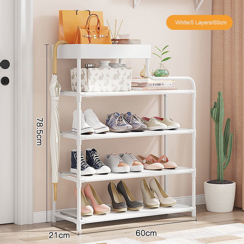 Simple design home shoe rack storage basket organizer space saving portable shoe storage rack