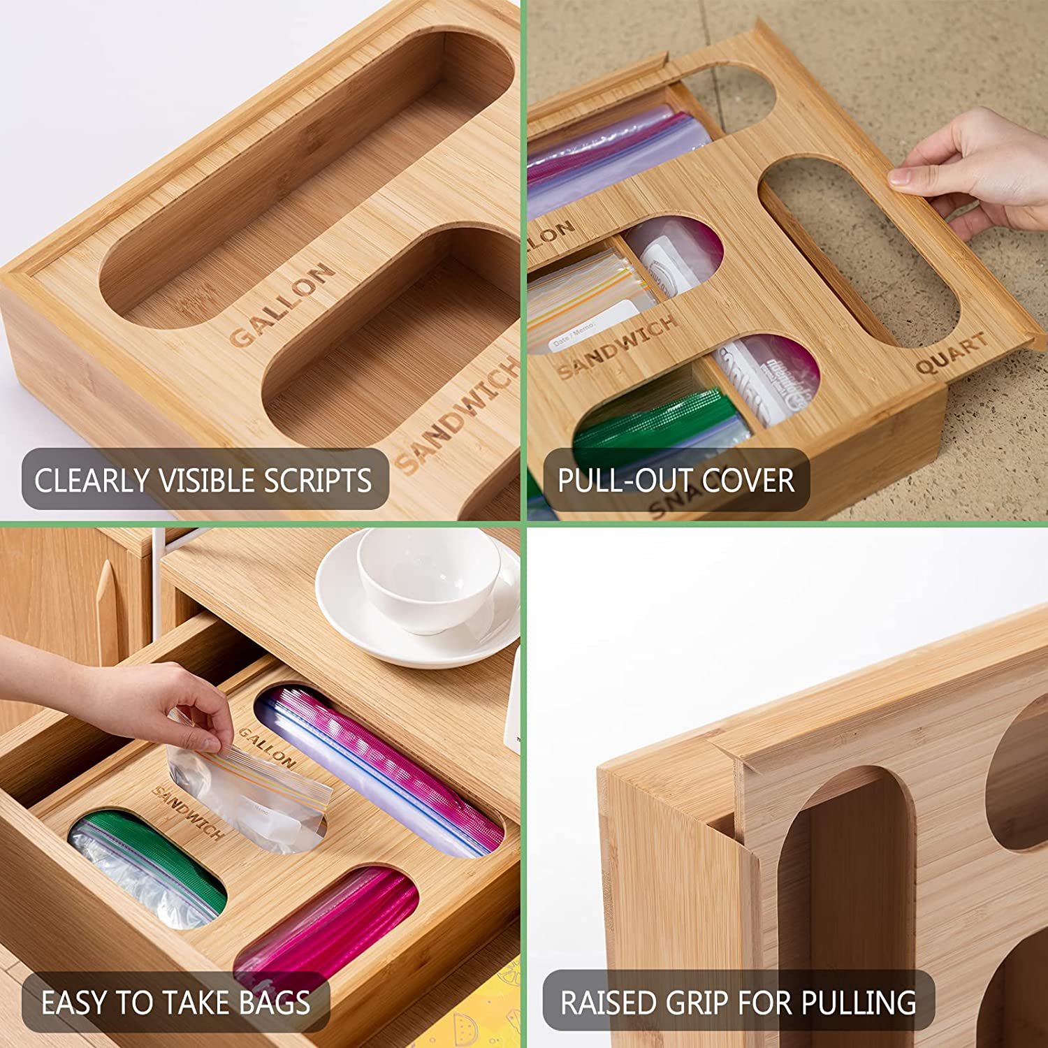Manufacturer Provides Multifunction Bamboo Storage Box Sustainable Snack bamboo Storage Box
