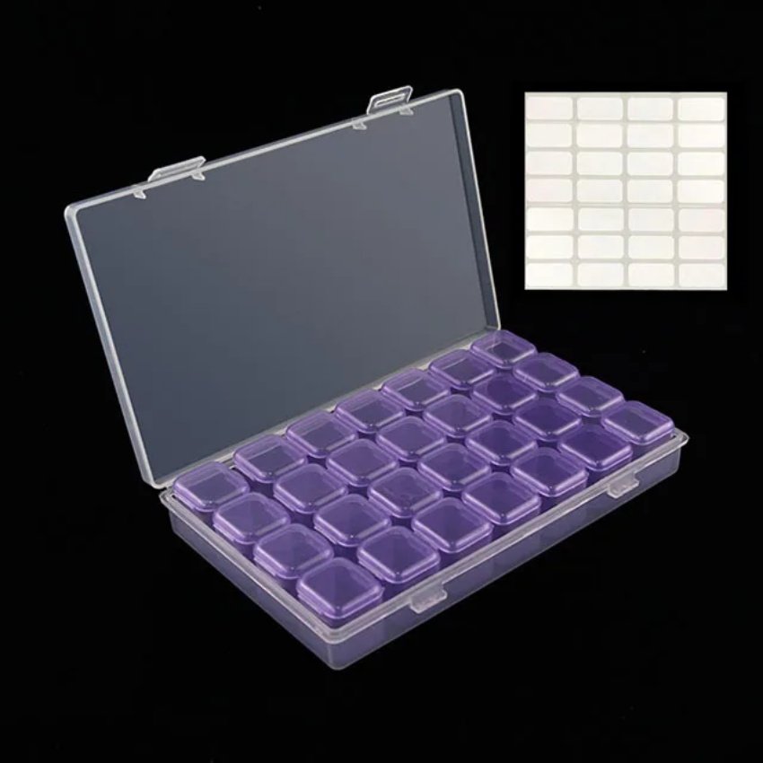 Compartments Plastic Transparent Storage Box Jewelry Adjustable Organizer Storage Box Case