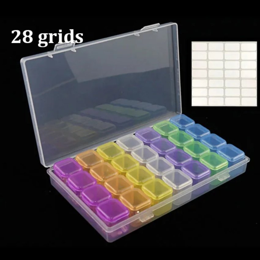 Compartments Plastic Transparent Storage Box Jewelry Adjustable Organizer Storage Box Case