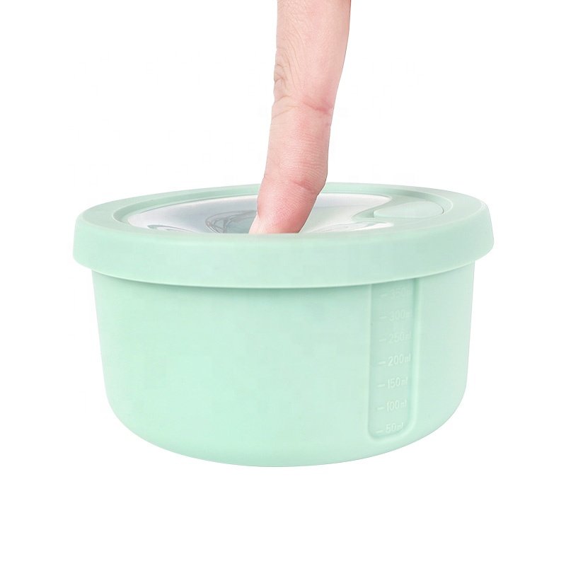 Folding Food Storage Containers Lunch Box For Outdoor Travel Sets Foldable BPA Free Leak Proof Silicone 150ML Kitchen Custom