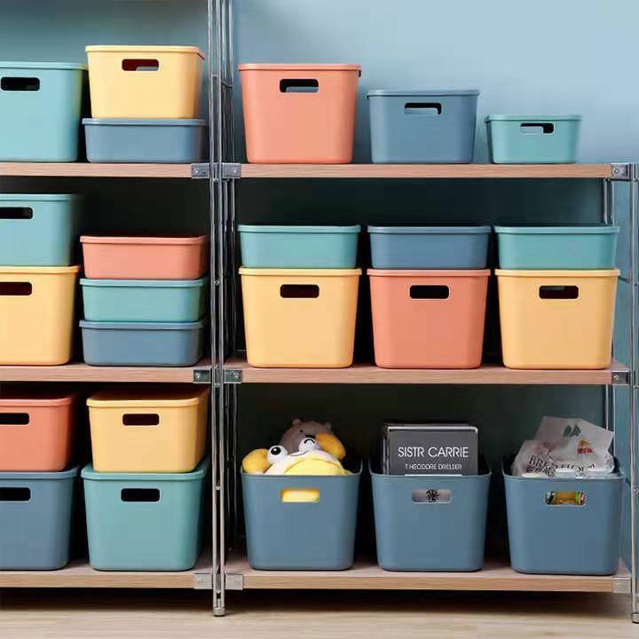 Small Household Kitchen Storage Organization Set Plastic Single Containers Lid Stackable Food Covered Boxes Other Pack Pack