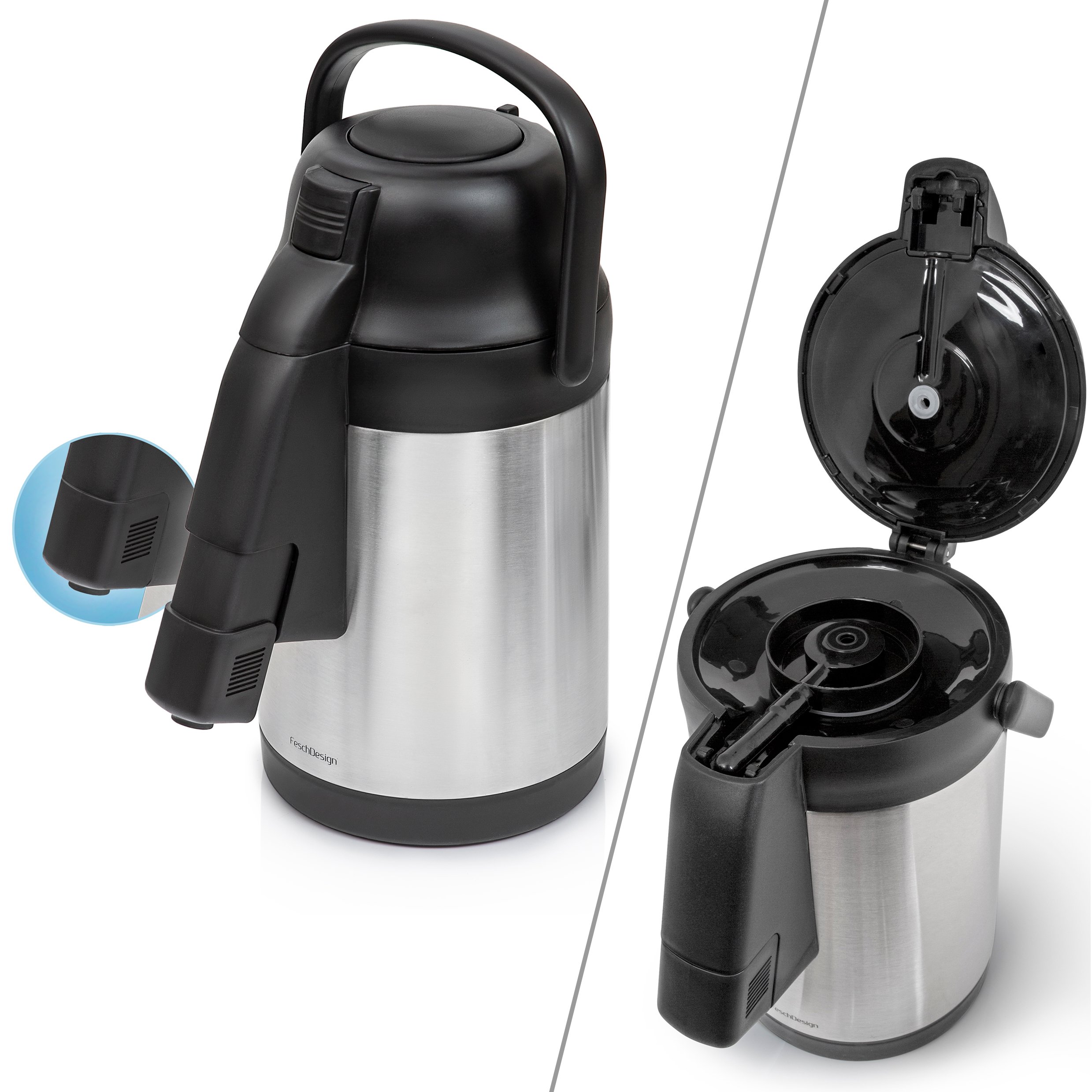 2l 2.5l 3l 3.5l 4l Paraguay Bolivia Big Flask Water Coffee Dispenser Vacuum Insulated Airpot Thermos Air Pump Pot termos