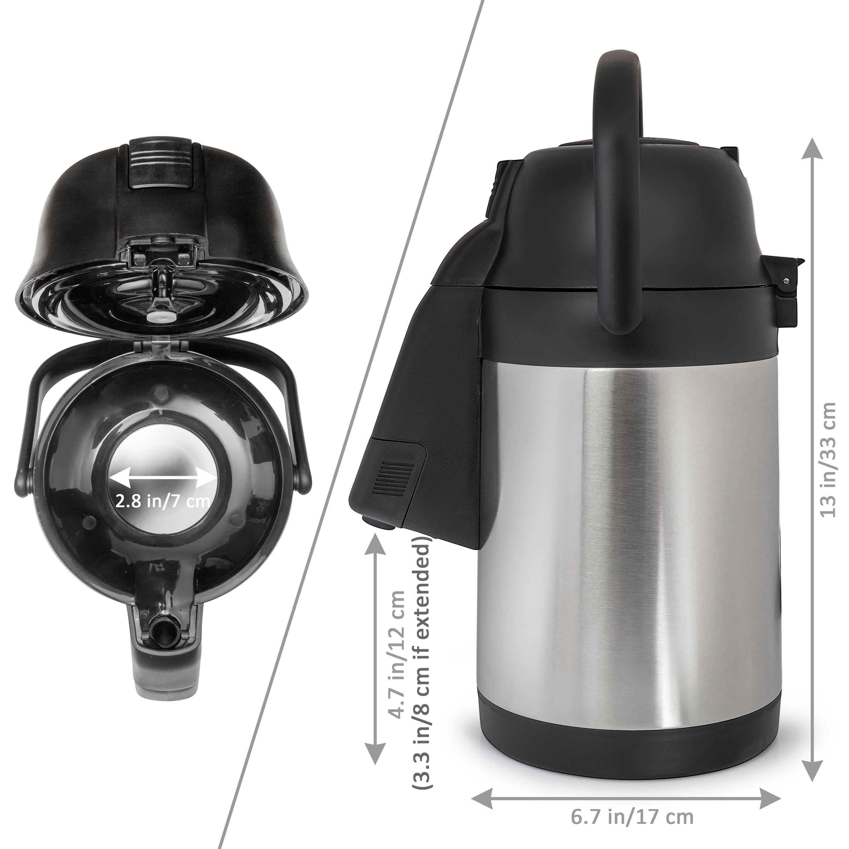 2l 2.5l 3l 3.5l 4l Paraguay Bolivia Big Flask Water Coffee Dispenser Vacuum Insulated Airpot Thermos Air Pump Pot termos