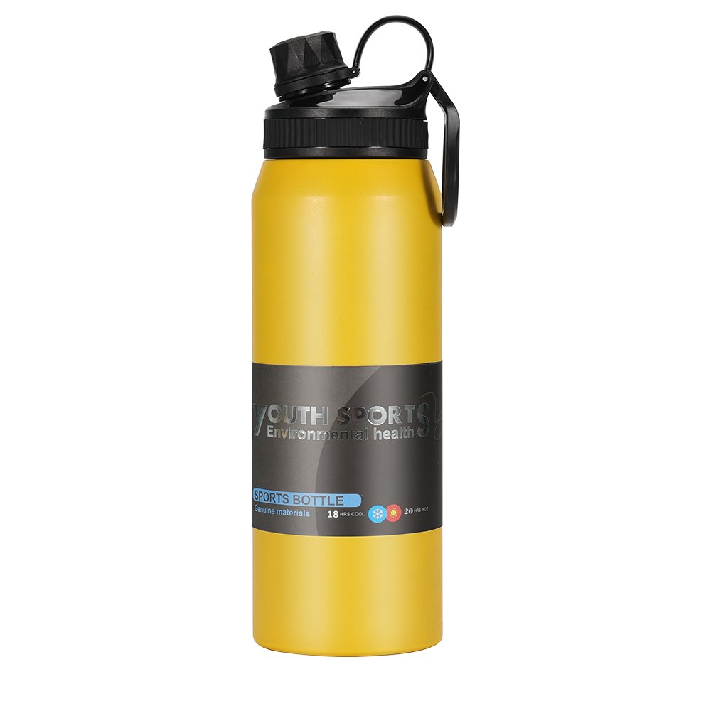 Custom Logo stainless steel water bottle outdoor Vacuum Flask sports water bottle with lid