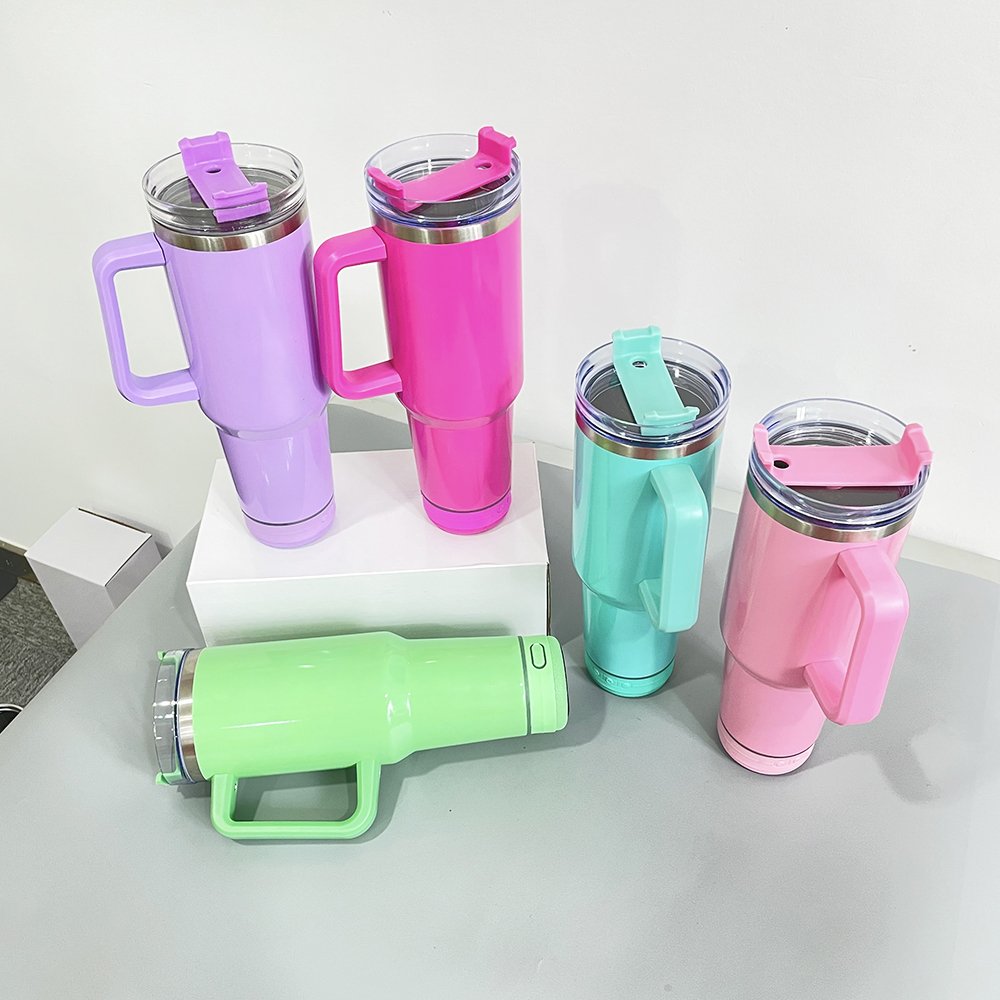 USA warehouse double wall 40oz sublimation speaker travel mug wireless smart music player sublimation tumblers with speakers