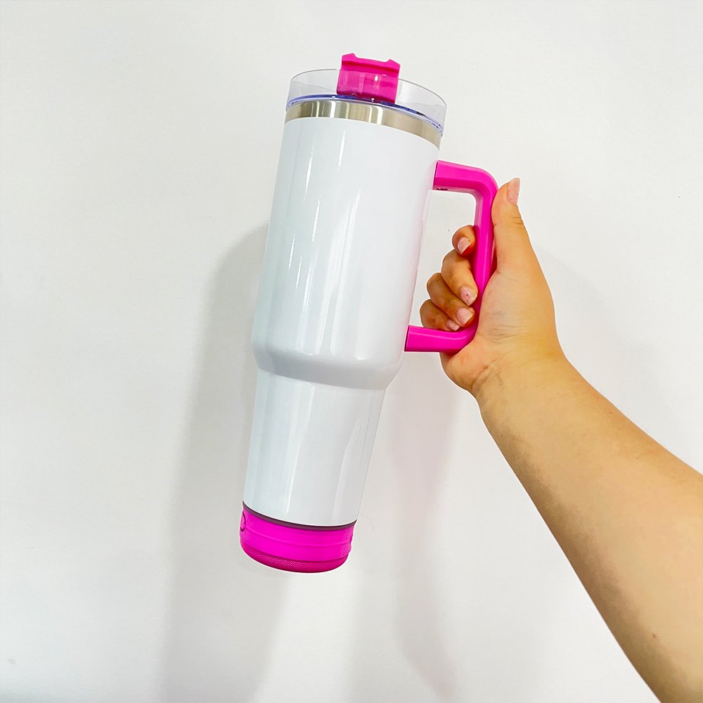 USA warehouse double wall 40oz sublimation speaker travel mug wireless smart music player sublimation tumblers with speakers